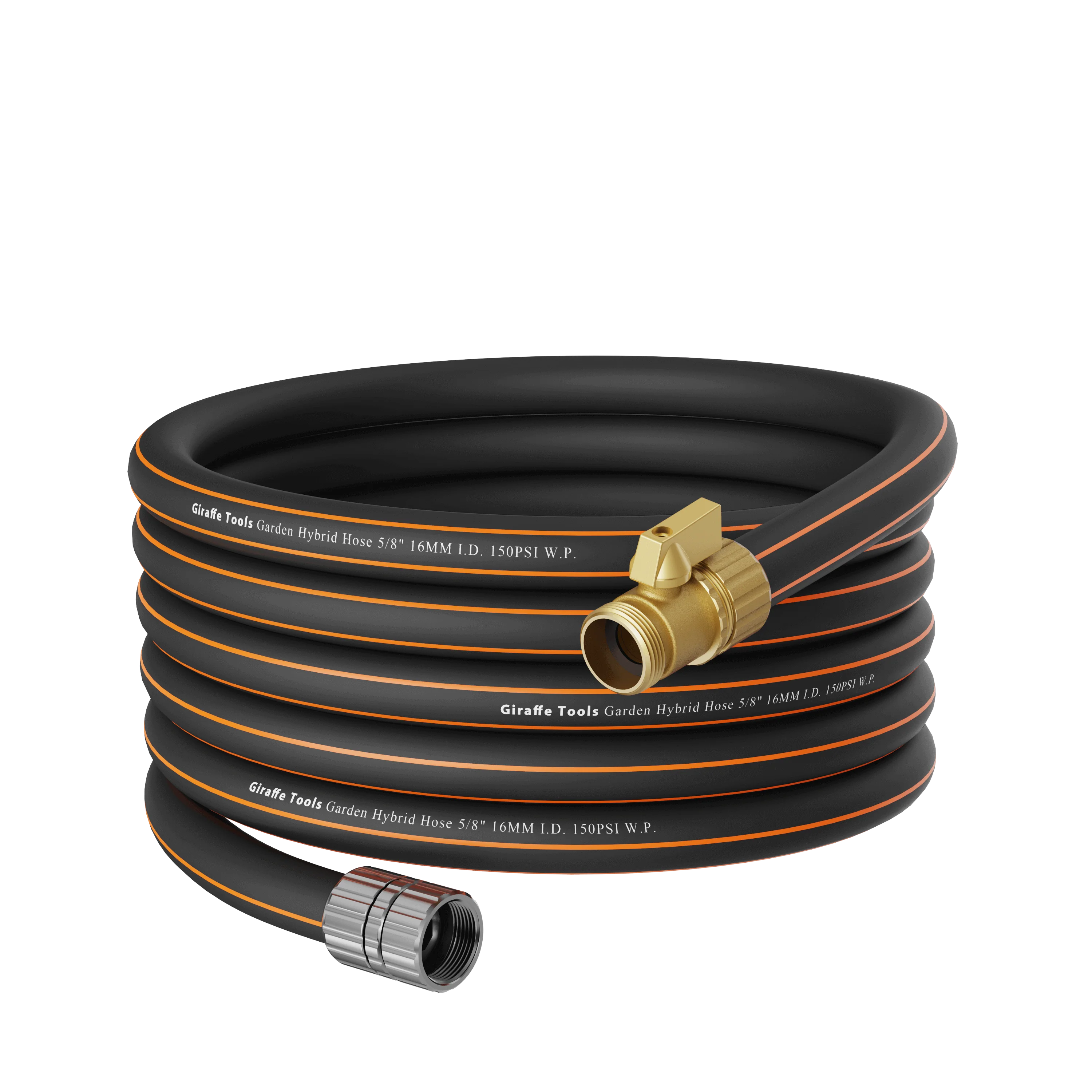 Flexible Garden Hose with Shut off Valve 25ft-100ft