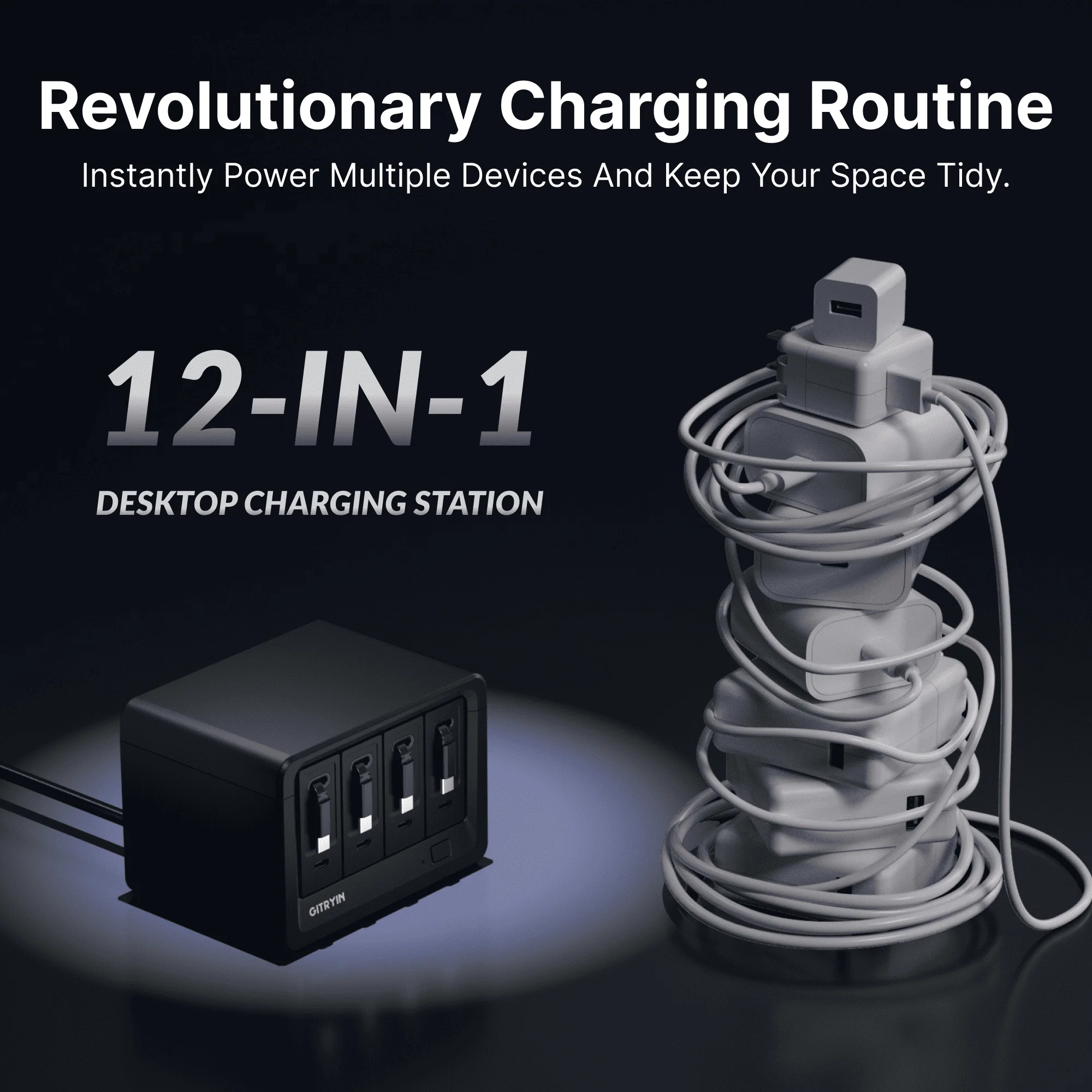 Gitryin Desktop Charging Station 12-in-1 (40W Combo) - Image 17