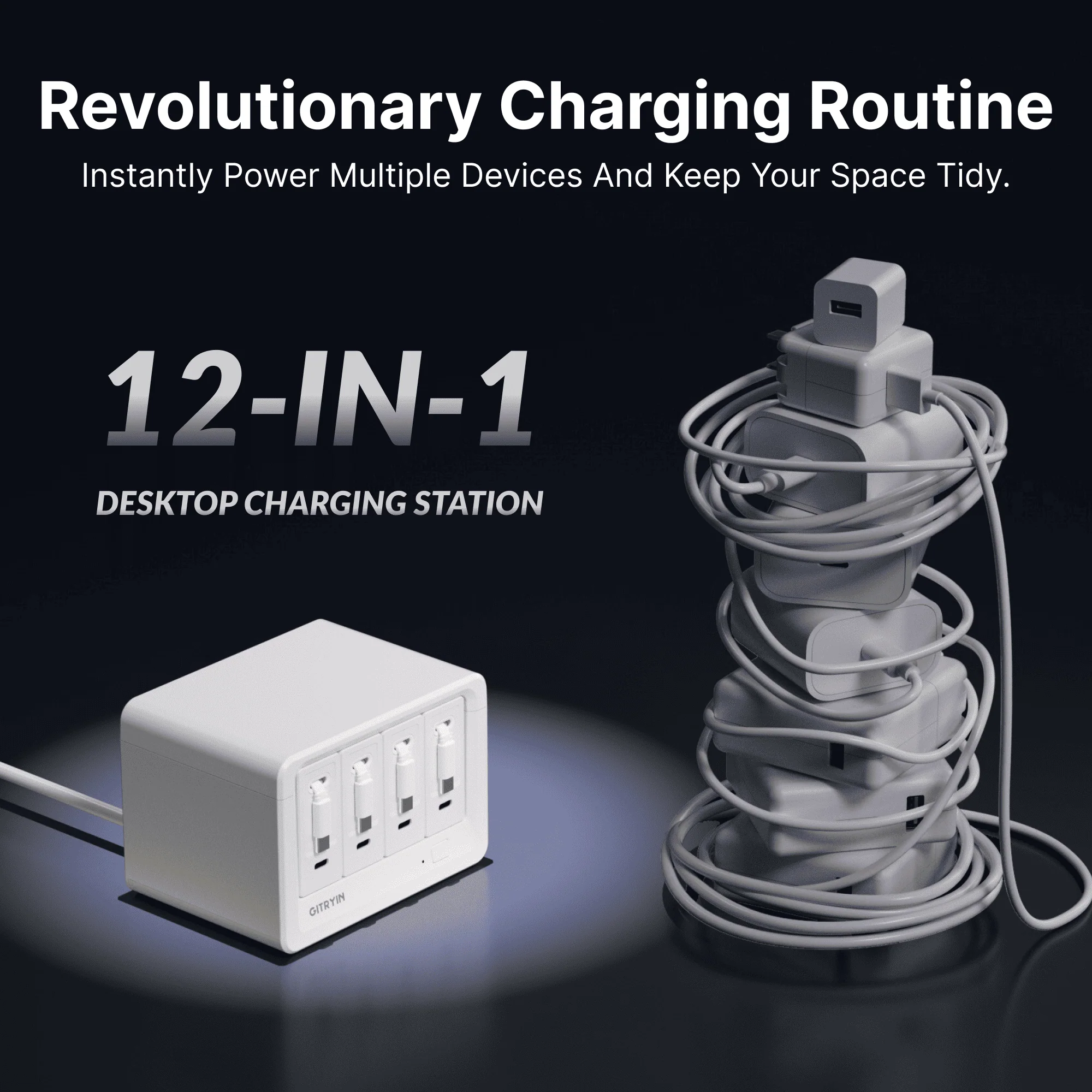 Gitryin Desktop Charging Station 12-in-1 (40W Combo) - Image 3