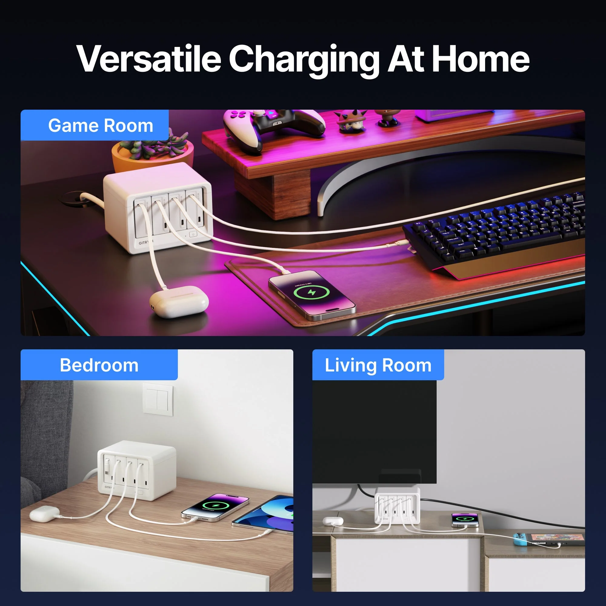 Gitryin Desktop Charging Station 12-in-1 (65W Combo) - Image 12