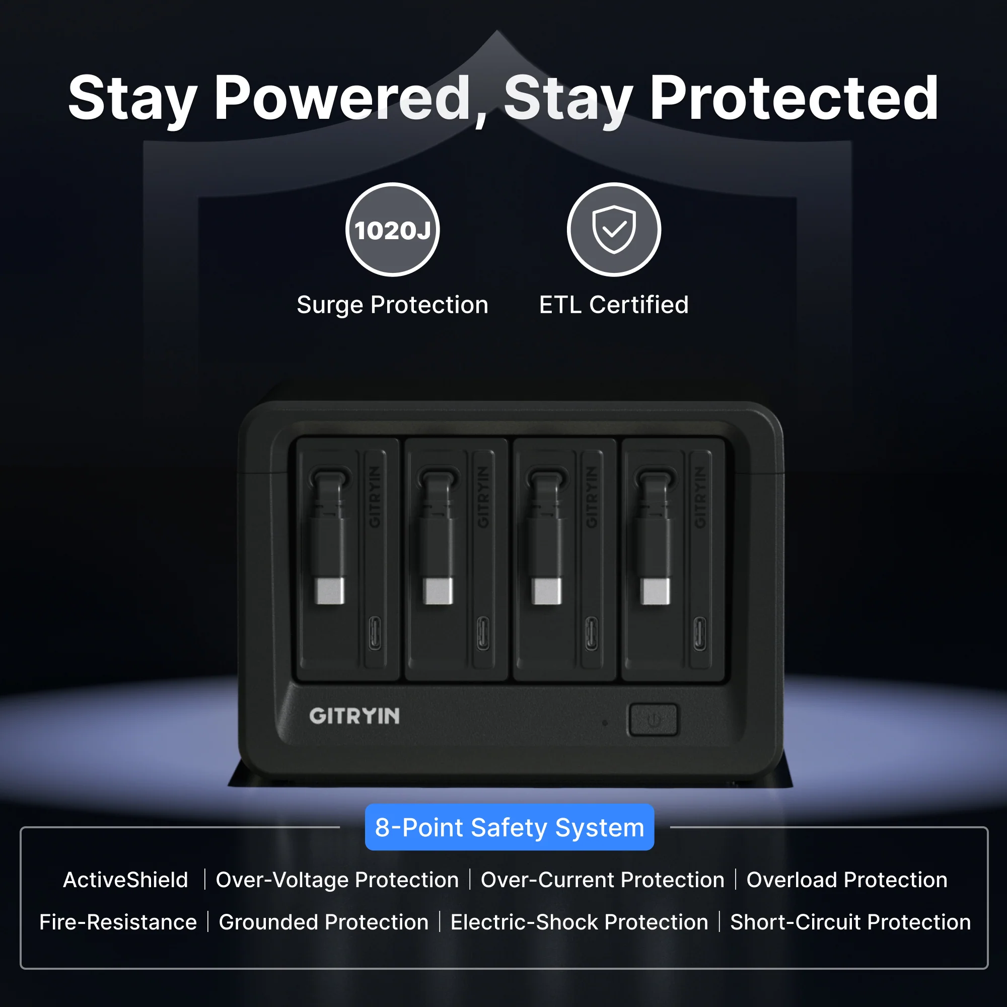 Gitryin Desktop Charging Station 12-in-1 (65W Combo) - Image 21