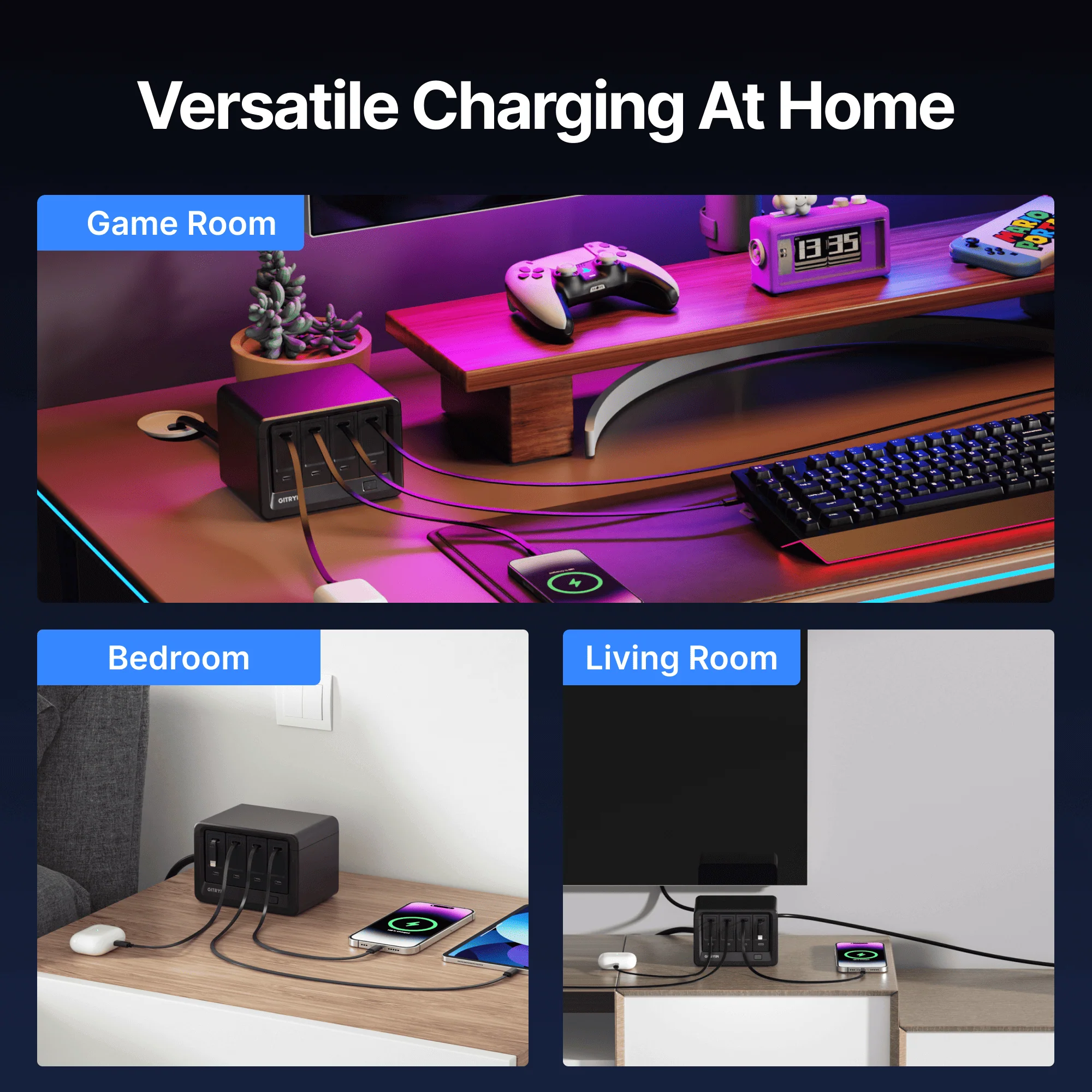 Gitryin Desktop Charging Station 12-in-1 (40W Combo) - Image 26