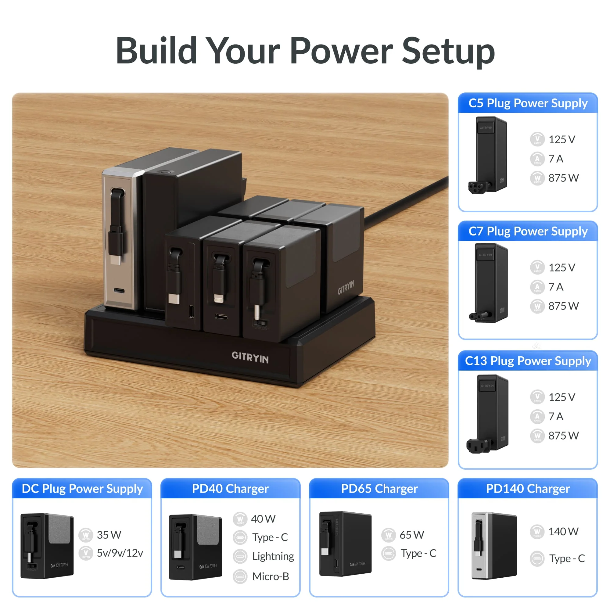 Gitryin Modular Charging Station with Smart Cooling Fan - Image 23