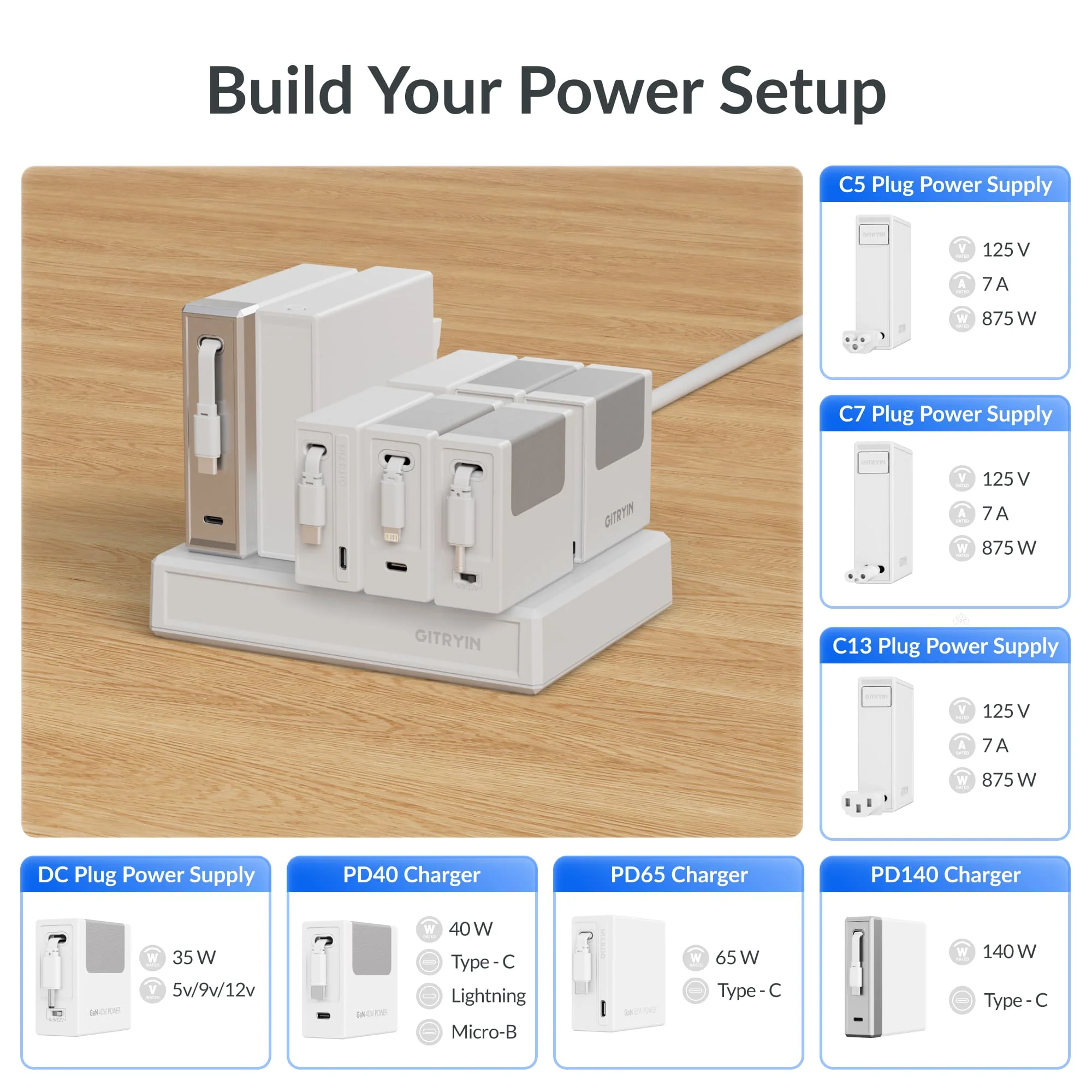 Gitryin Modular Charging Station with Smart Cooling Fan - Image 5