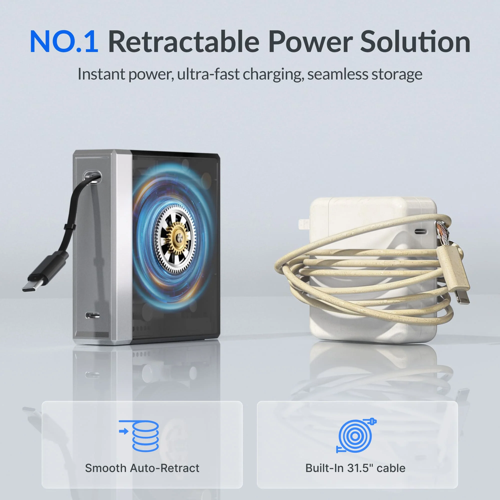 Gitryin Retractable 140W Fast Charger - USB-C Cable - Image 14