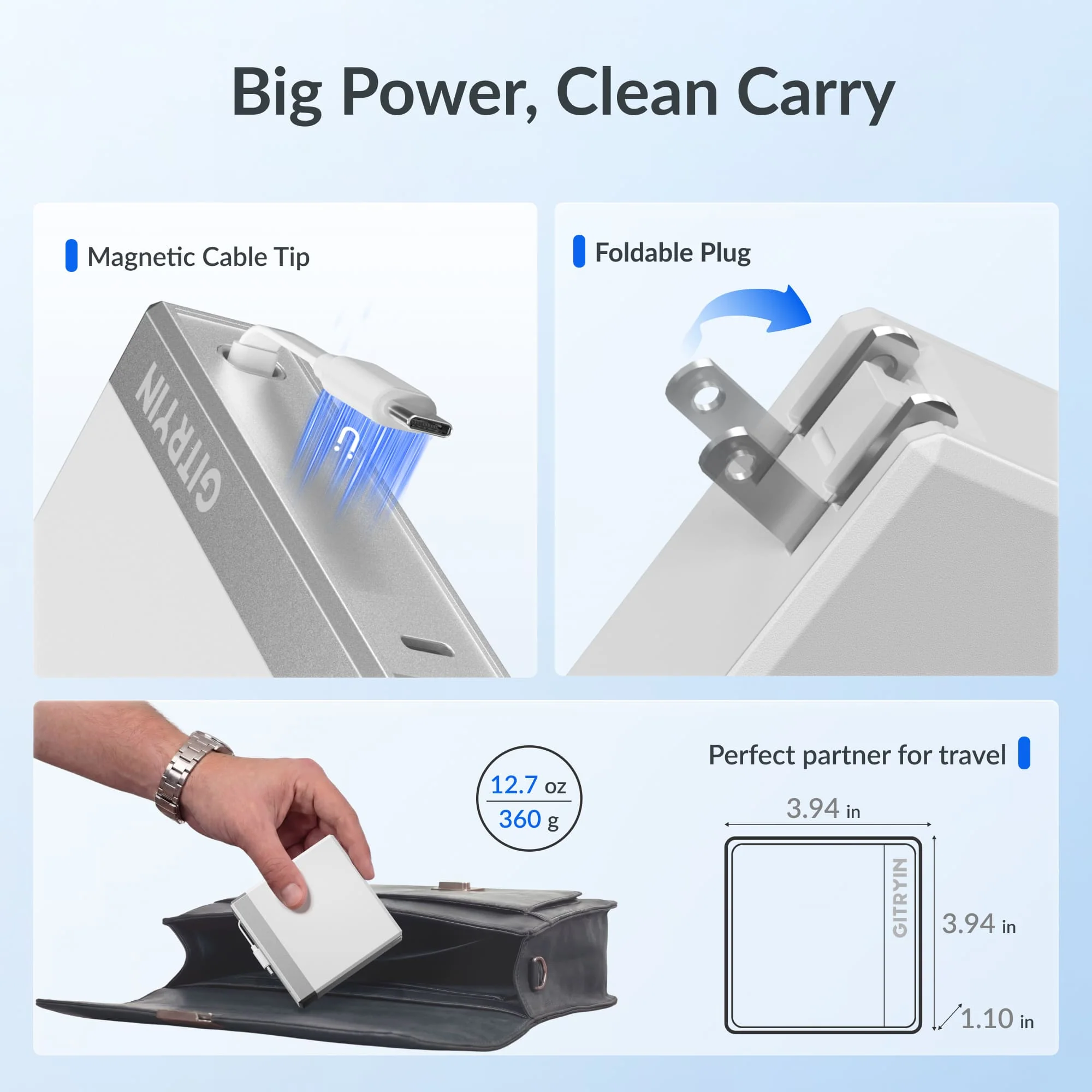 Gitryin Retractable 140W Fast Charger - USB-C Cable - Image 6