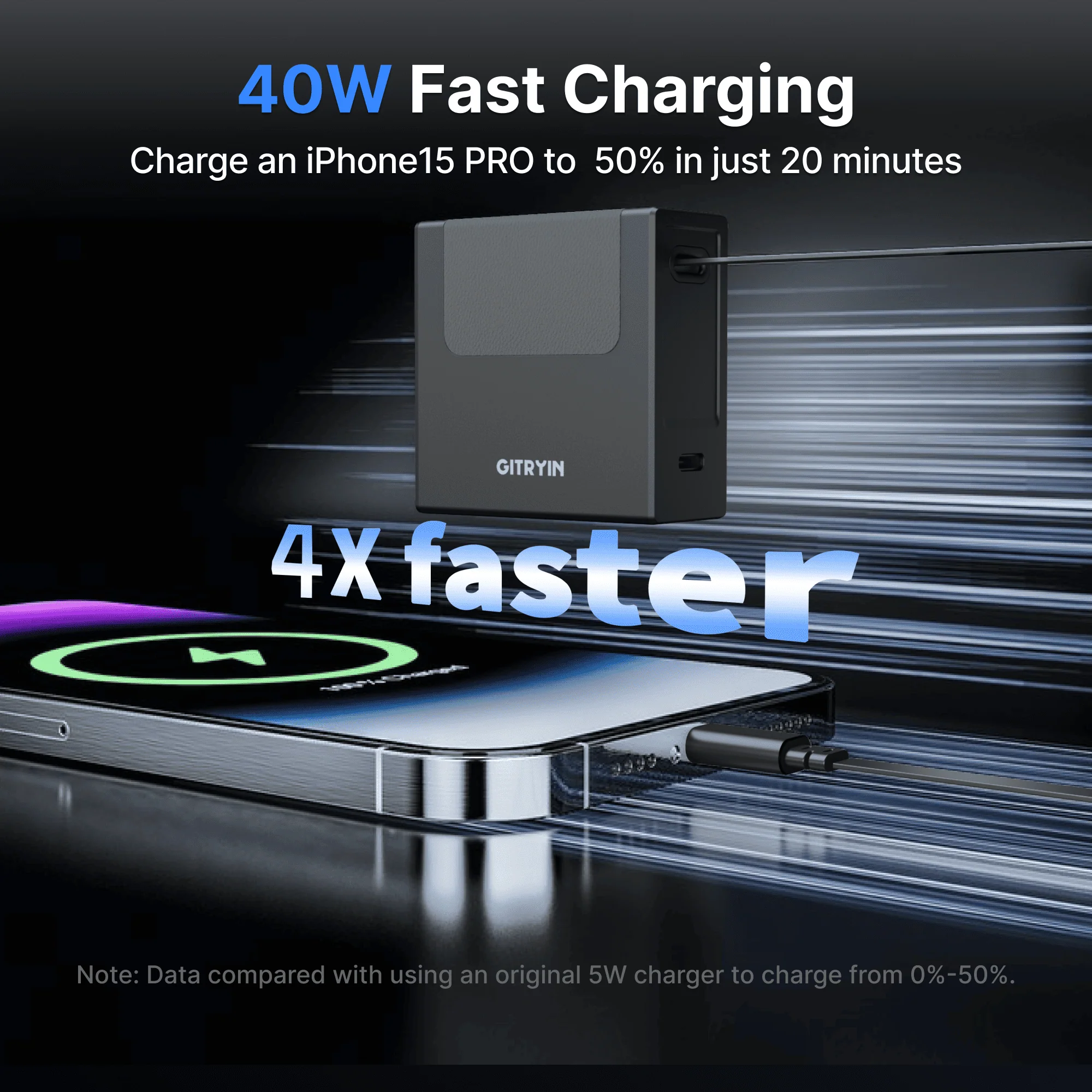 Gitryin Retractable 40W Charger - Micro Cable - Image 16