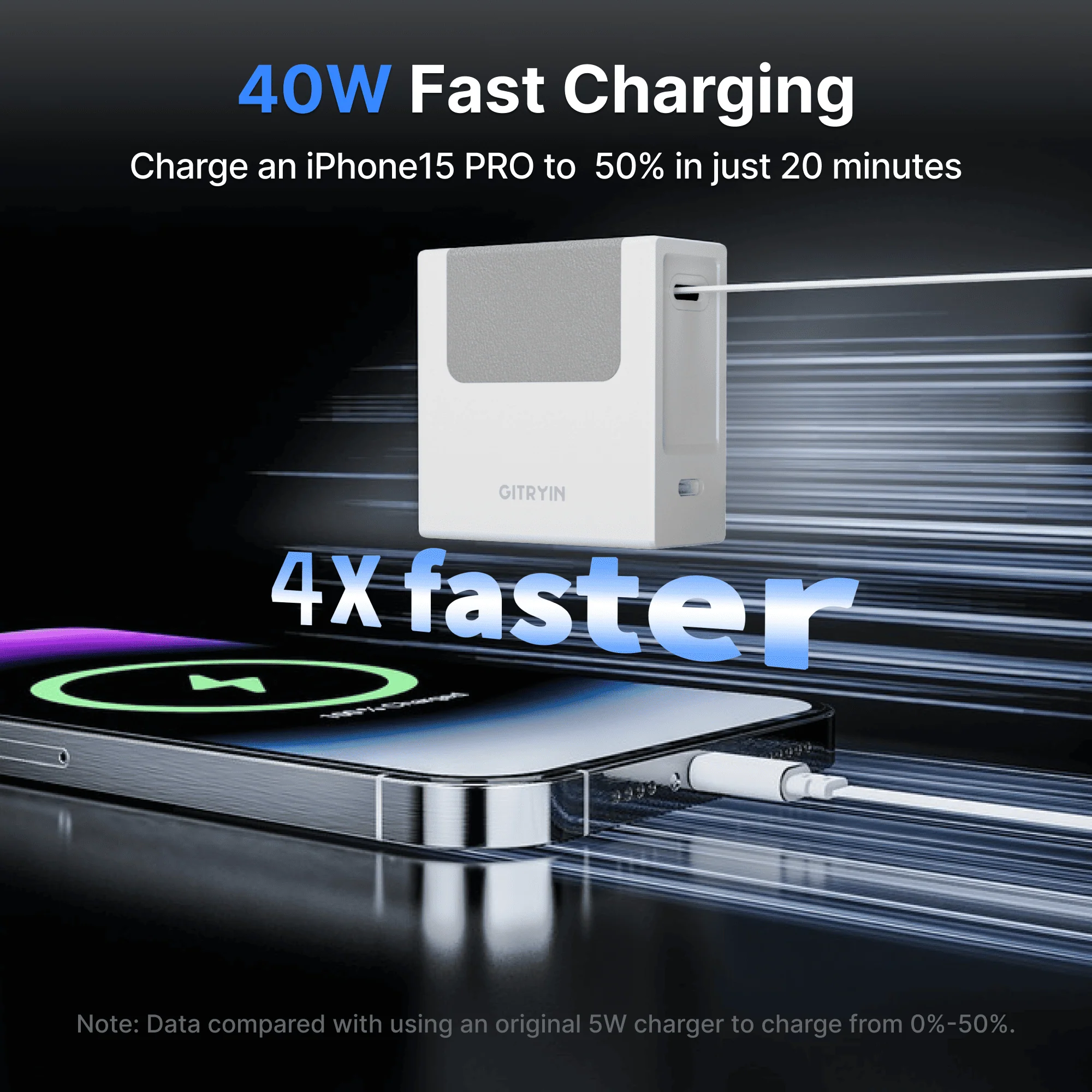 Gitryin Retractable 40W Charger - Micro Cable - Image 5