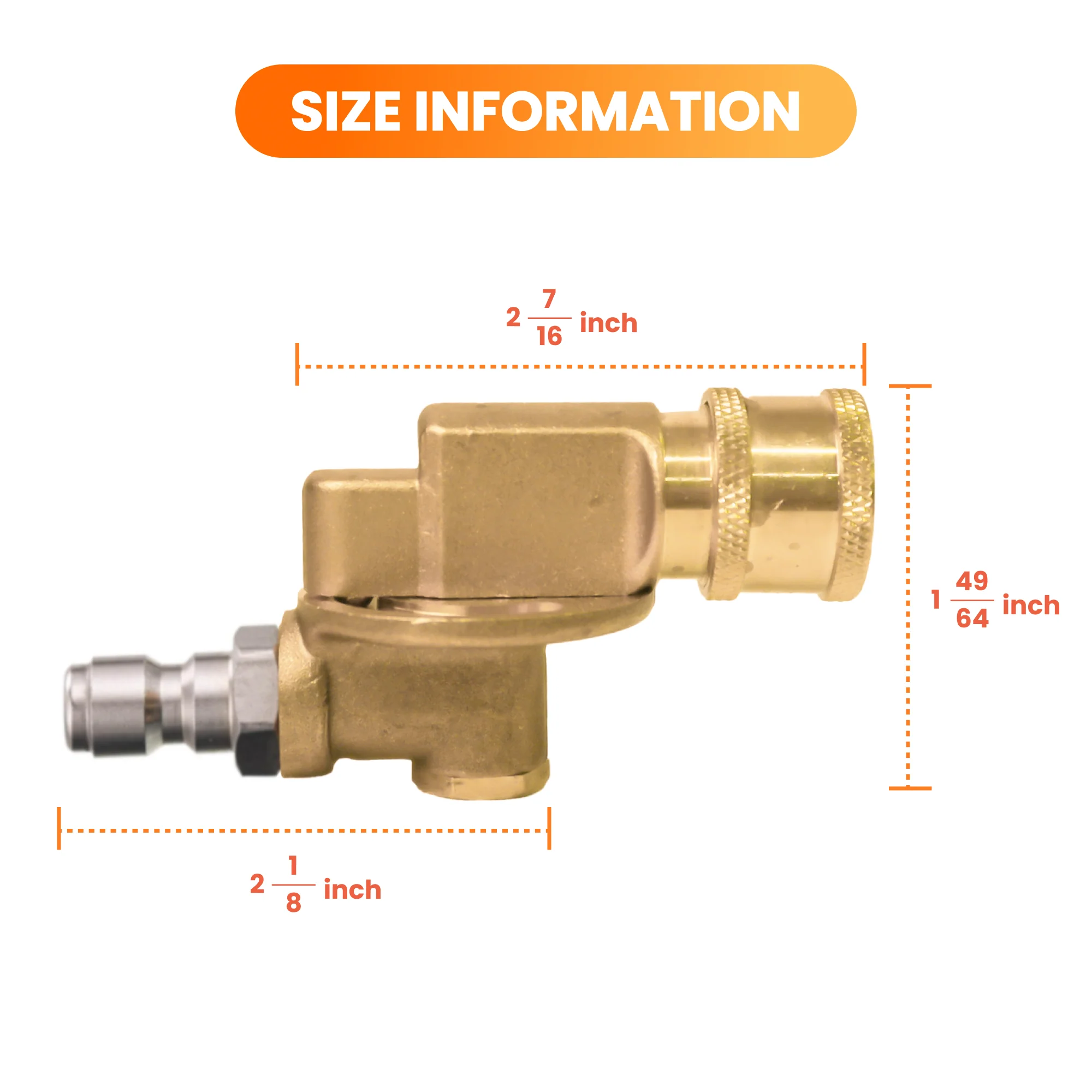 Pressure Washer Pivoting Coupler - Image 5