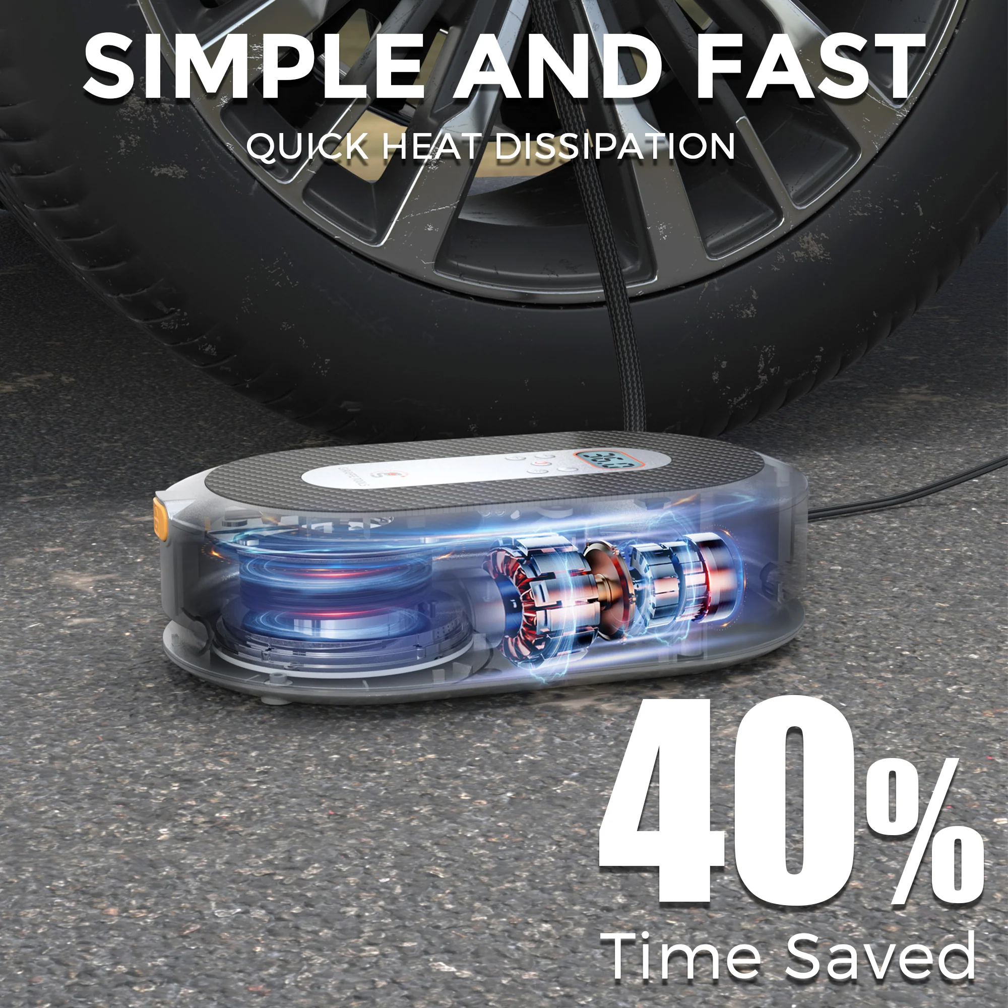 Retractable Car Tire Inflator - Image 3