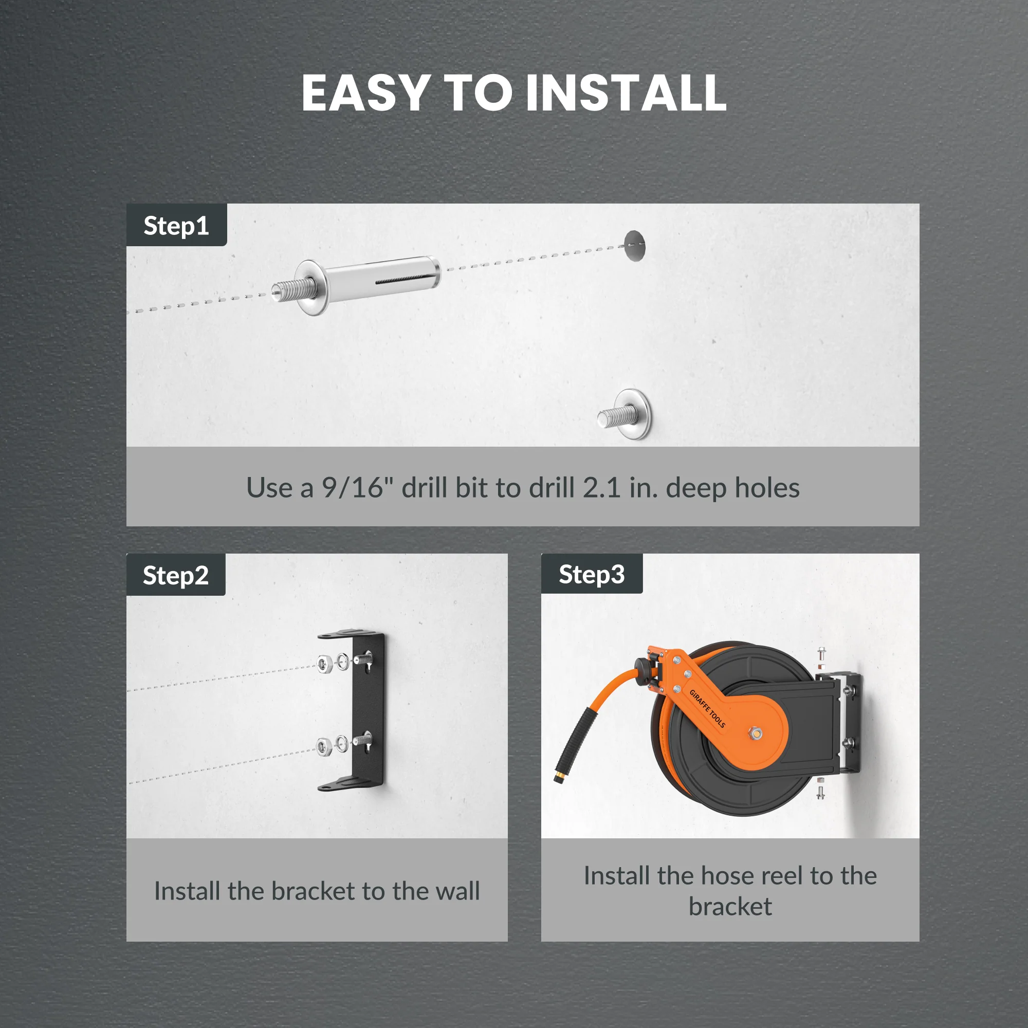 Retractable Air Hose Reel-All Models - Image 7