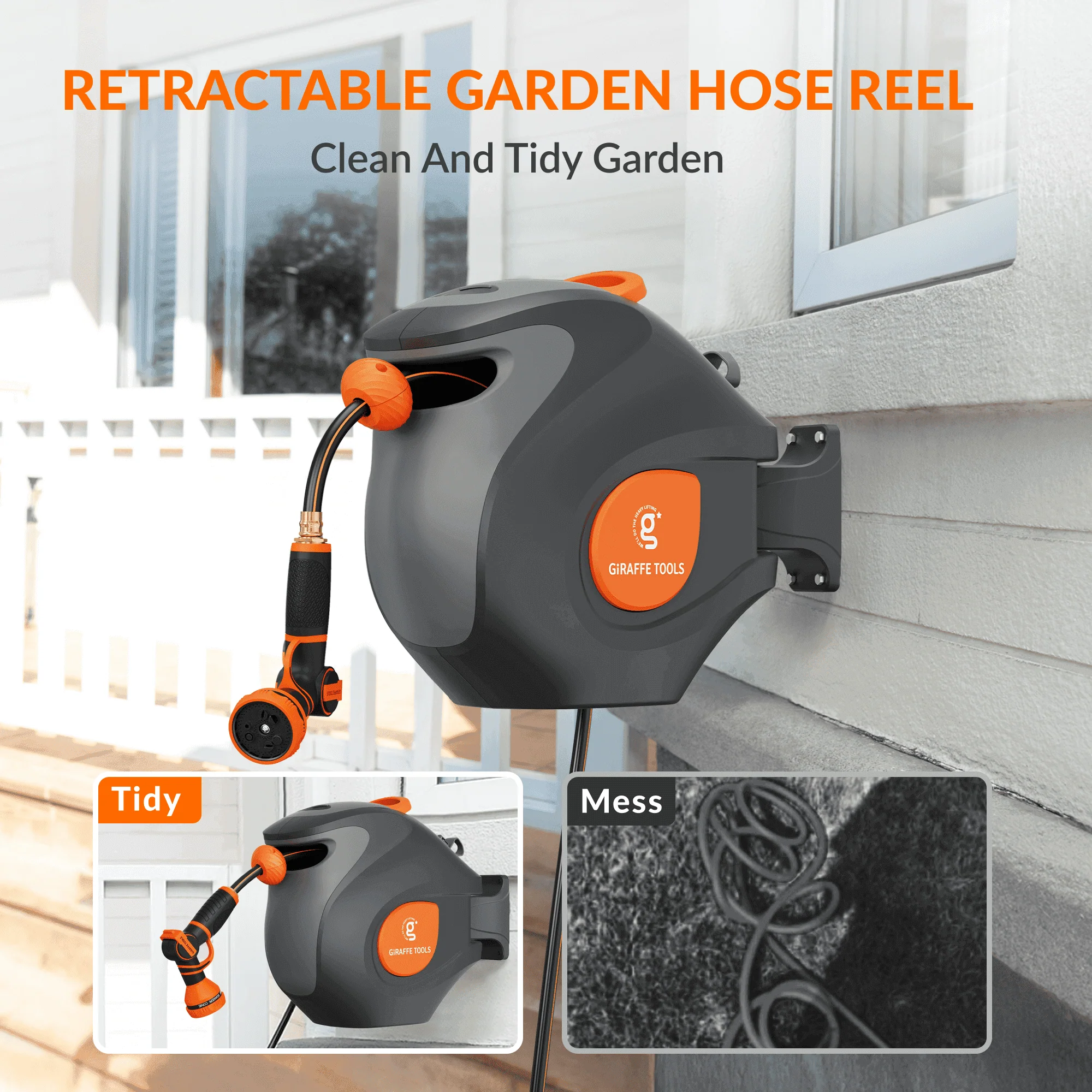 Retractable Garden Hose Reel-1/2in-100ft - Image 6