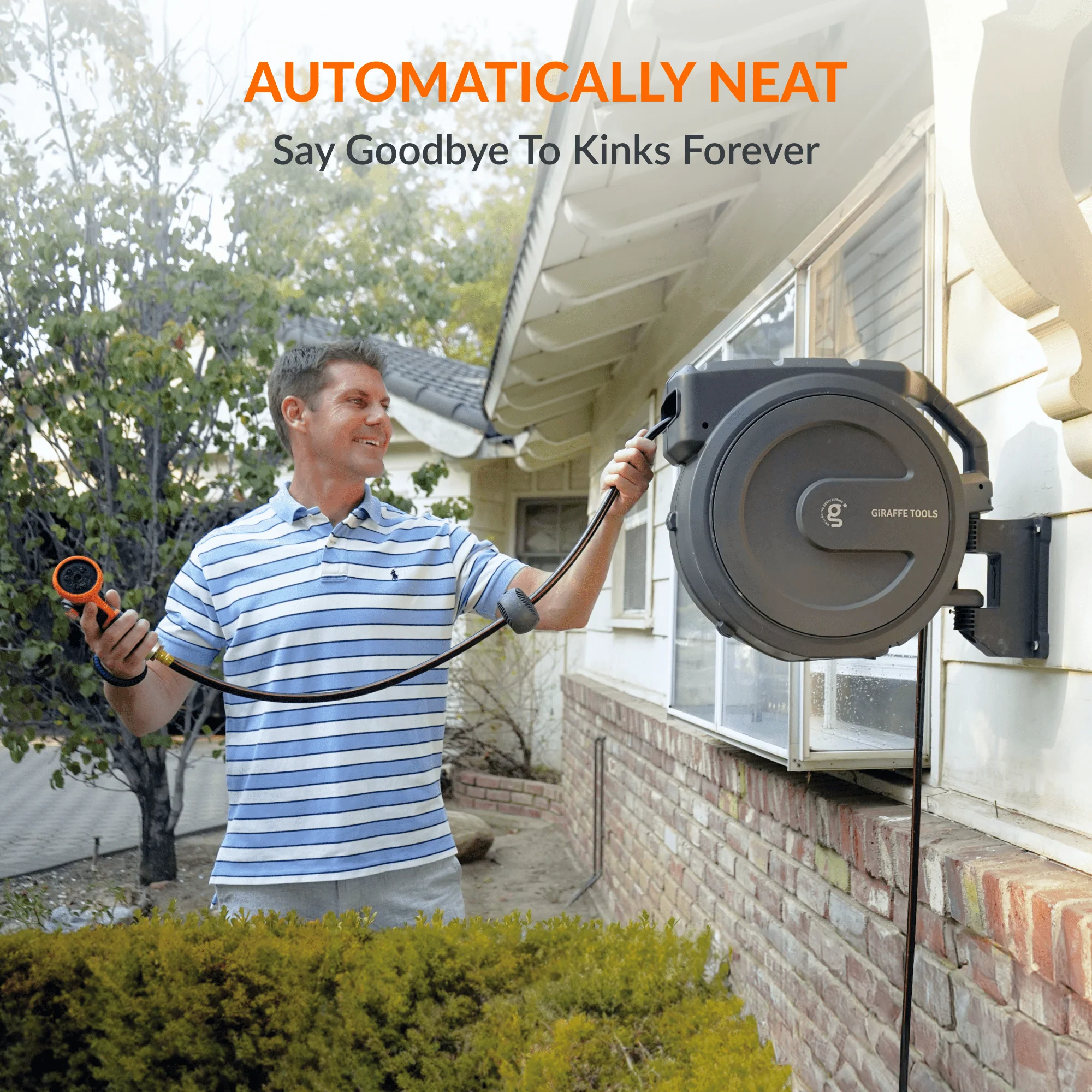 Retractable Garden Hose Reel-1/2in-100ft - Image 3