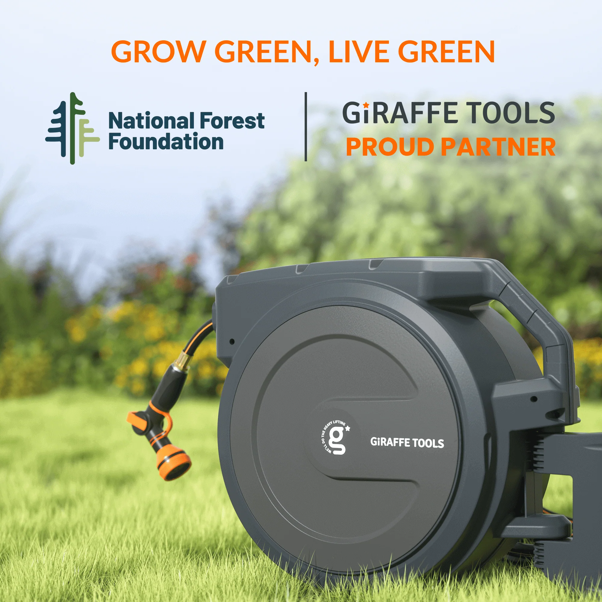 Retractable Garden Hose Reel-1/2in-130ft - Image 12