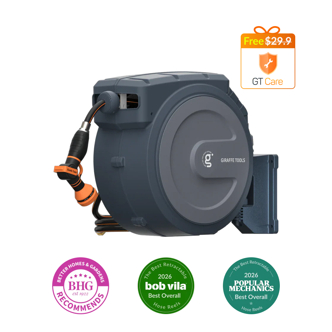 Retractable Garden Hose Reel-1/2in-130ft - Image 16