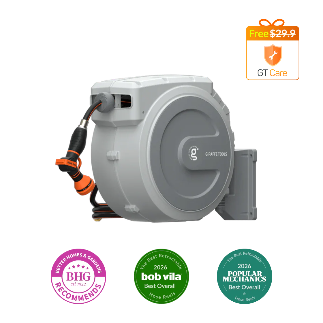 Retractable Garden Hose Reel-1/2in-130ft - Image 13