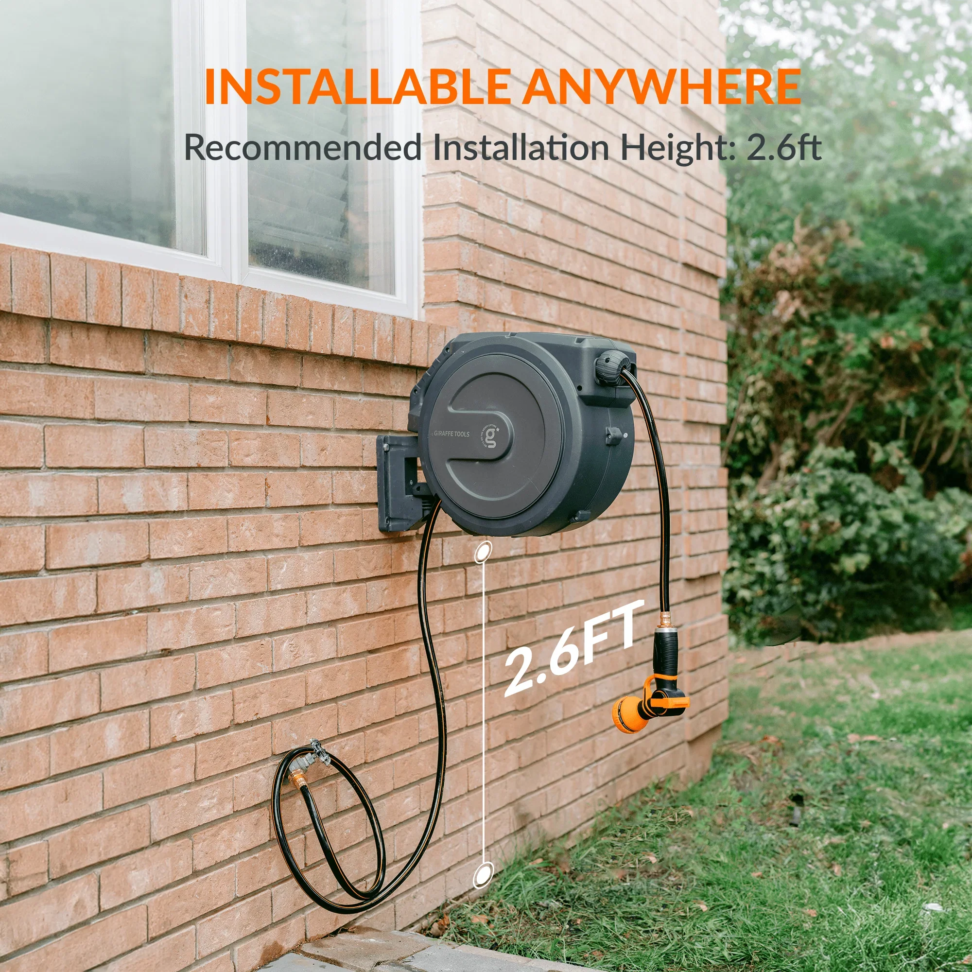Retractable Garden Hose Reel 62ft-155ft - Image 8