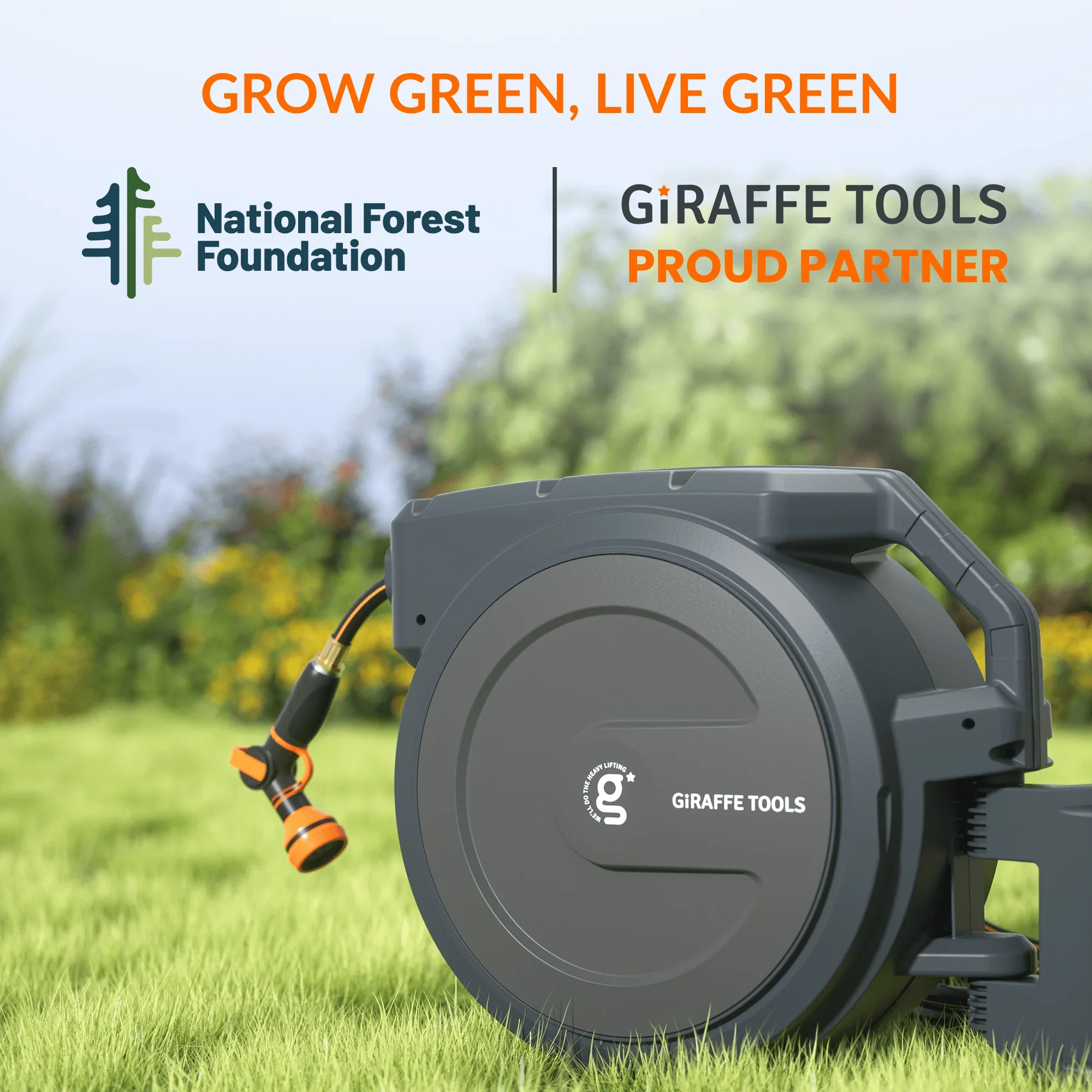 Retractable Garden Hose Reel 62ft-155ft - Image 9