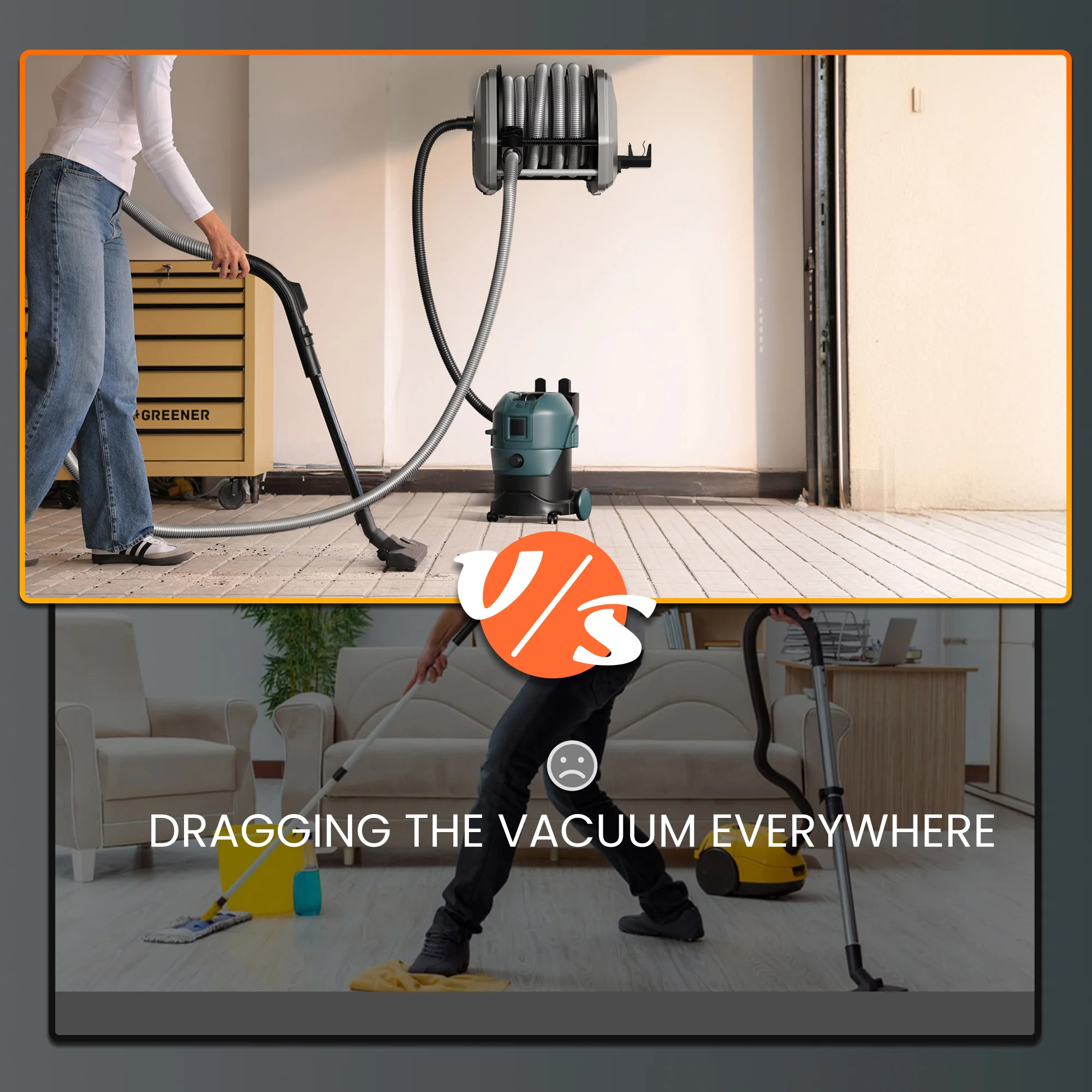 Retractable Vacuum Extension Hose Reel-1-1/4in-30ft - Image 3